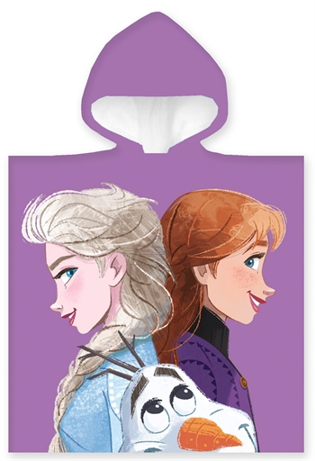 Handduksponcho til barn - Frozen Anna - Elsa og Olaf - 50x100 cm - Härligt mjuk kvalitet