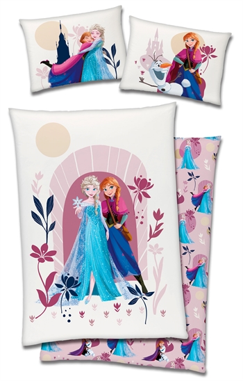 Frost påslakan - 150x210 cm - Disney - Elsa och Anna - 100% bomull