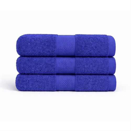 Bomullshandduk - 100% bomull - 50x100 cm - Diamant - Blå