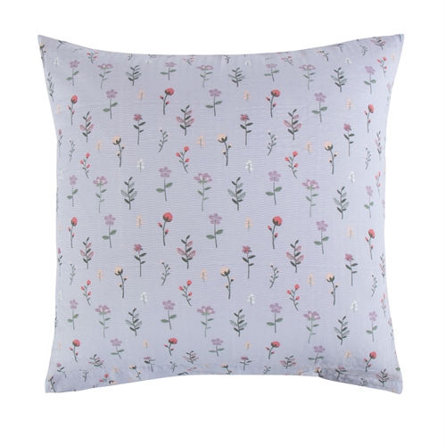 Kuddfodral 60x63 cm - Lila blommor - Lila - Bäckebölja