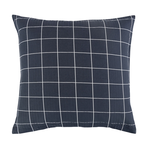 Kuddfodral 60x63 cm - Blue Check - Blå - Bäckebölja