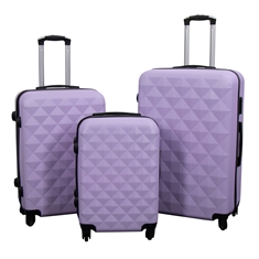 Resväska - Diamant lila - Hardcase lättviktsresväska