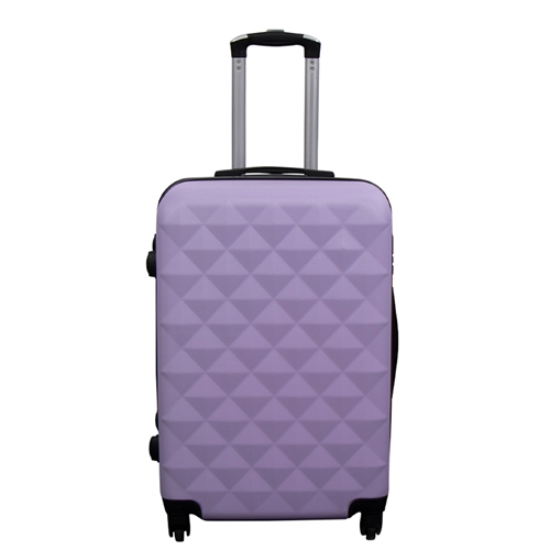 Resväska - Hardcase - Storlek Medium - Diamantlila - Smart och prisvärd resväska