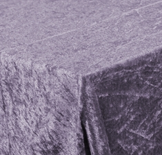 Krossad velour - 150x300 cm - Lavendel - Velour duk
