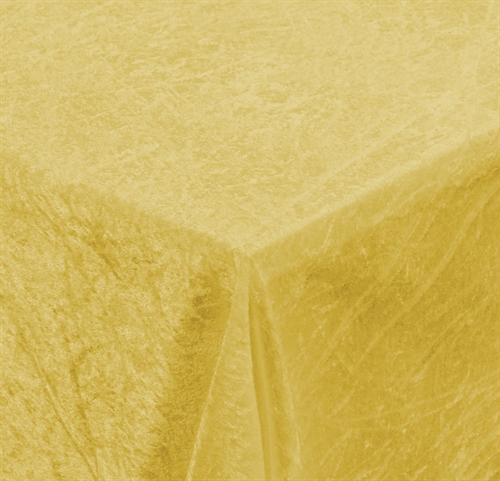 Velourduk - 15 meter - Gul - Krossad velour - Förpackning om 15 meter
