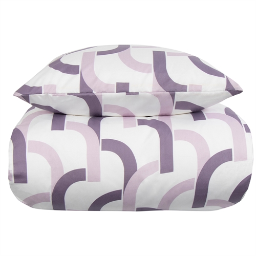 Sängkläder 140x220 cm - Clips lila bäddset - IN Style sängkläder i mikrofiber