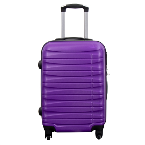Kabinväska - Hardcase - Lila resväska i handbagagestorlek erbjudande