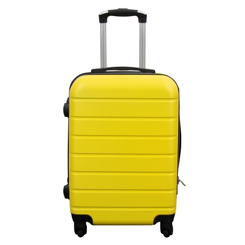 Kabinväska - Hardcase lättviktsresväska - Str. liten - Gul rand