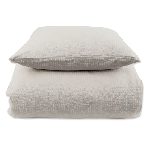 Kreppsängkläder 140x200 cm - Sandfärgat sängset - 100% bomull - Krepp sänglinne - By Night 