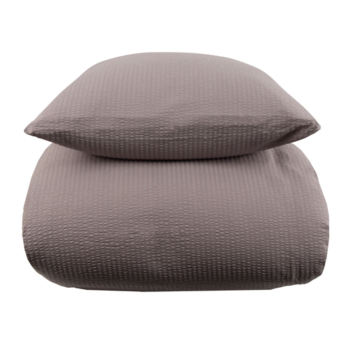 Kreppsängkläder dubbelsängkläder 200x200 cm - Grått sängset - 100% bomull - Krepp sänglinne - By Night