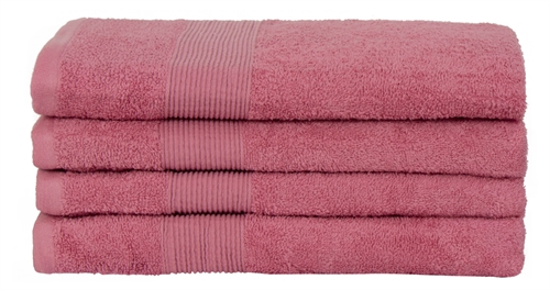 Badhandduk - 70x140 cm - 100% mjuk bomull - Rosa badhandduk från Nordstrand Home