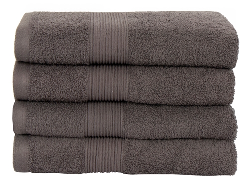 Handduk - 50x100 cm - 100% mjuk bomull - Grå handduk från Nordstrand Home