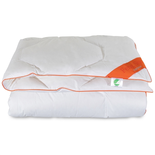Ekologiskt dubbeltäcke 240x220 cm med gåsdun - Vintertäcke - Ekologiskt täcke i king size-storlek - Feng Shui