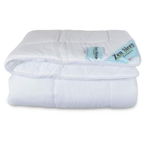 Dubbeltäcke 240x220cm - Allergivänligt 2-lagers termotäcke - Fuktabsorberande täcke i king size-storlek med mikrofibrer