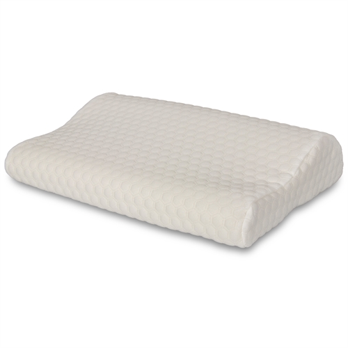 Barnkudde - Memoryfoam kudde för barn - Nackkudde med inbyggt svall - 40x25 cm