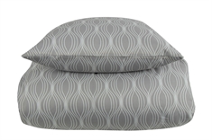 Sängkläder - Wave grey - Mönstrat påslakanset - Mikrofiber - IN Style