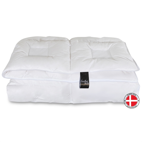 Helårsdyne 140x200 cm - Myskdun - Unik ventilerande konstruktion - Allergivänlig dundyna - Excellent By Borg Climate