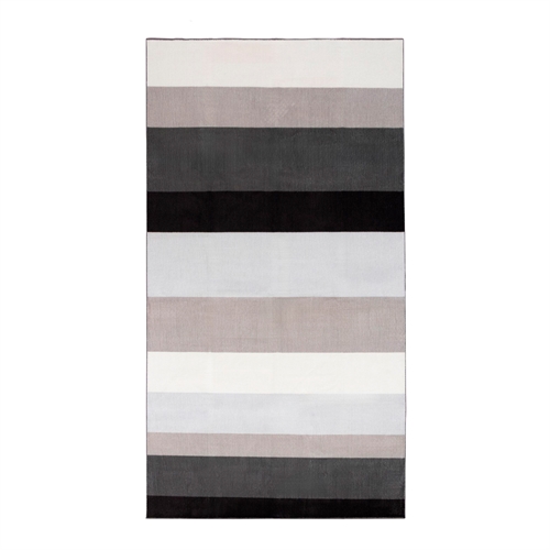 Löpare 80x160 cm - Randig matta med halkfri baksida - Mjuk löparmatta - Lös matta från Nordstrand Home Rosa