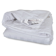 Silke vintertäcke - 100% morbärsilke - Randigt bomullscambric - Butterfly Silk