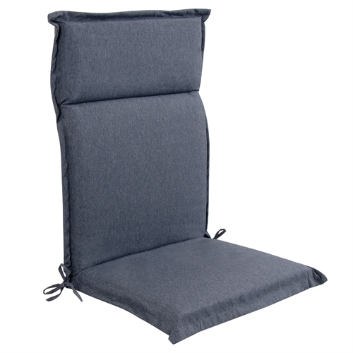 Lyxig trädgårdsdyna för positionsstol med hög rygg - Mörkblå dyna med lyxig komfort - Nordstrand Home