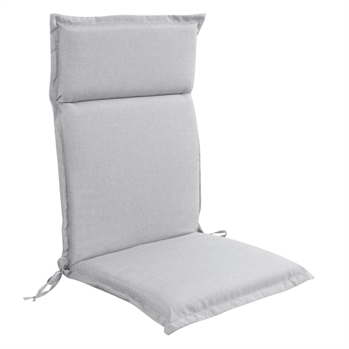 Lyxig trädgårdsdyna för positionsstol med hög rygg - Grå dyna med lyxig komfort - Nordstrand Home