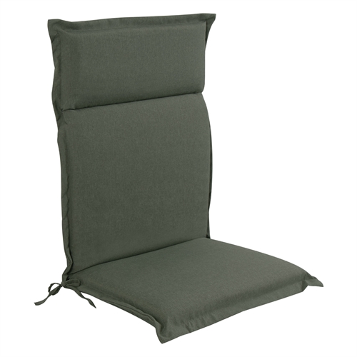 Lyxig trädgårdsdyna för positionsstol med hög rygg - Grön dyna med lyxig komfort - Nordstrand Home