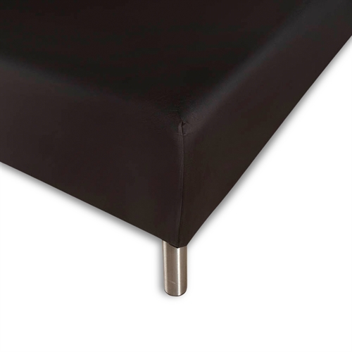Formsydda lakan 140x210 cm - Svart - 100 % Bomull - Dra-på-lakan för madrass - Night & Day