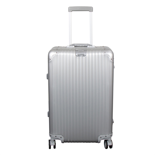 Aluminiumsresväska - Silverfärgad - 68 liter - Lyxig resväska med tsa-lås