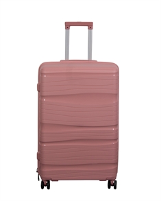 Stor resväska - Waves rosa - Hardcase resväska - Smart reseväska