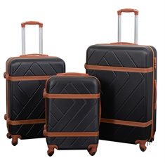 Resväska - Retro svart - Hardcase lättviktsresväska