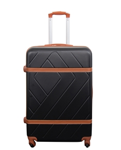 Stor resväska - Retro svart - Hardcase resväska - Smart reseväska