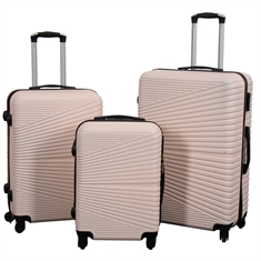 Resväska - Hardcase reseväska - Nordic nude - Lättviktig resväska