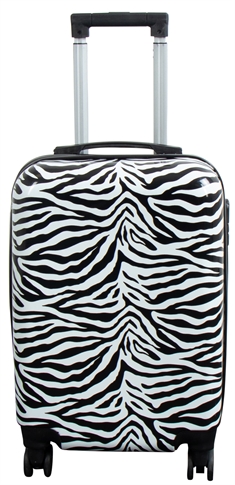 Kabinväska- Zebra - Hard case resväska - Stötsäker polypropylen
