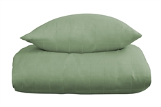 Jacquard vävda sängkläder - 140x200 cm - Check green - 100% bomullssatin