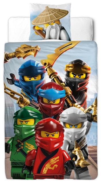 Påslakanset - LEGO Ninjago - 100% bomull - 2 i 1 design - 140x200 cm 