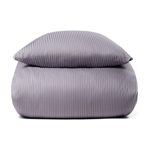 Sängkläder 200x220 cm - Lavendel, randiga sängkläder - 100% egyptisk bomull - Dubbeltäcke