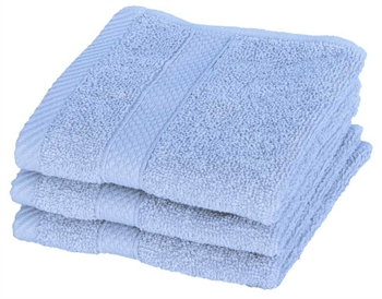 Tvättlapp - 30x30 cm - Diamant - Ljusblå - 100% Bomull - Mjuka tvättlappar från Egeria