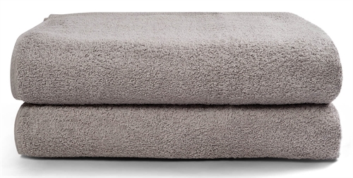 Badhanddukar - 2 st. - 70x140 cm - Ljusgrå - 100% Bomull - Handdukspaket från nordisk tekstil