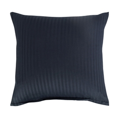 Örngott - Randig mörkblå - Borg Living - 60x63cm strykfria sängkläder