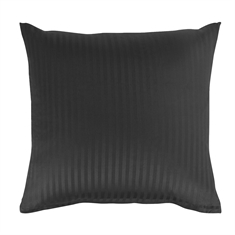 Örngott - Randig antracitgrå - Borg Living - 60x63cm strykfria sängkläder