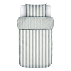 Randigt sänglinne - Mikkeli Grey - 2 i 1-design - Påslakanset i 100% enzymtvättad bomull - Marc O'Polo