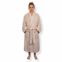 Morgonrock - Mjuk fleece - Sand