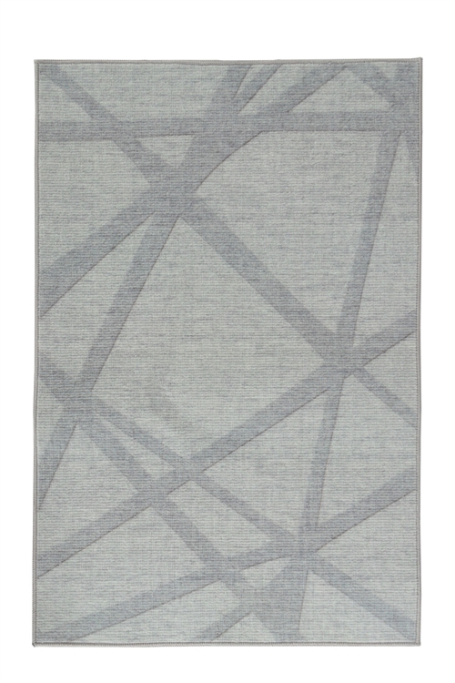 Löpare 80x160 cm - Matta med halkfri baksida - Mjuk löparmatta - Ljusgrå löpare från Nordstrand Home Maja