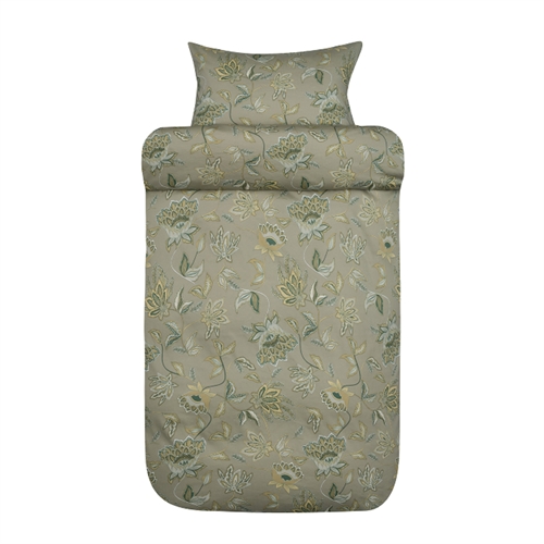 Høie sängkläder - 100% mjuk bomullssatin - 140x220 cm - Mille grönt bäddset från Høie of Scandinavia