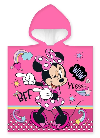 Handduksponcho til barn - Minnie Mouse BFF - 50x100 cm - Härligt mjuk kvalitet