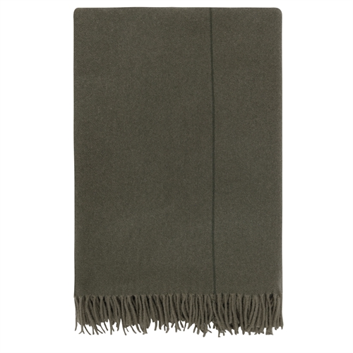 Ullpläd i 80% lammull - Extra mjuk Høie of Scandinavia lammullspläd - Monte Viso grön
