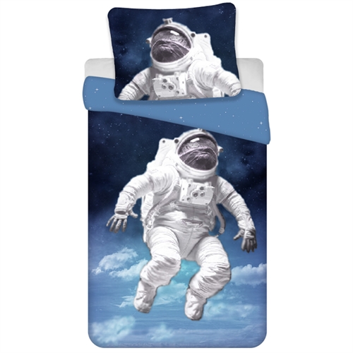 Astronaut sengetøy 140x200 cm - Sengesett i 100% bomull - Vendbart dynetrekk
