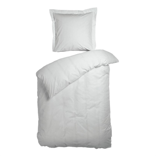 Sängkläder för dubbeltäcke 200x220 cm - Opalvita sängkläder - 100% bomullssatin - Night & Day dubbeltäcke påslakan