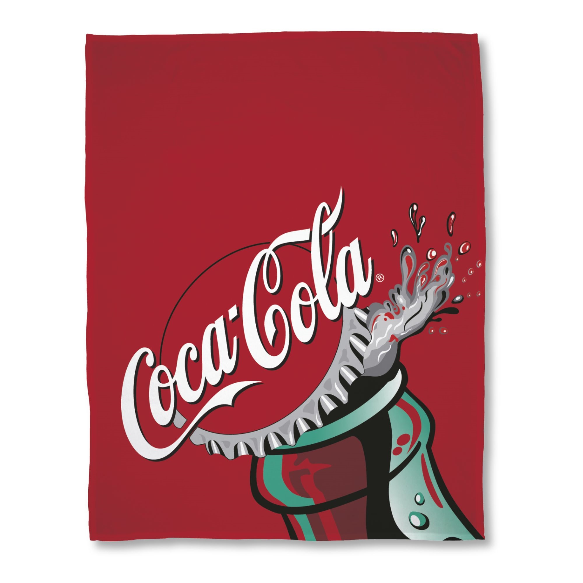 Barnfilt - Coca Cola - 150x200 cm - Mjuk fleecefilt - Röd