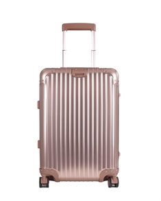 Aluminium Kabinväska - Guld Rosa - Lyxig resväska med TSA-lås